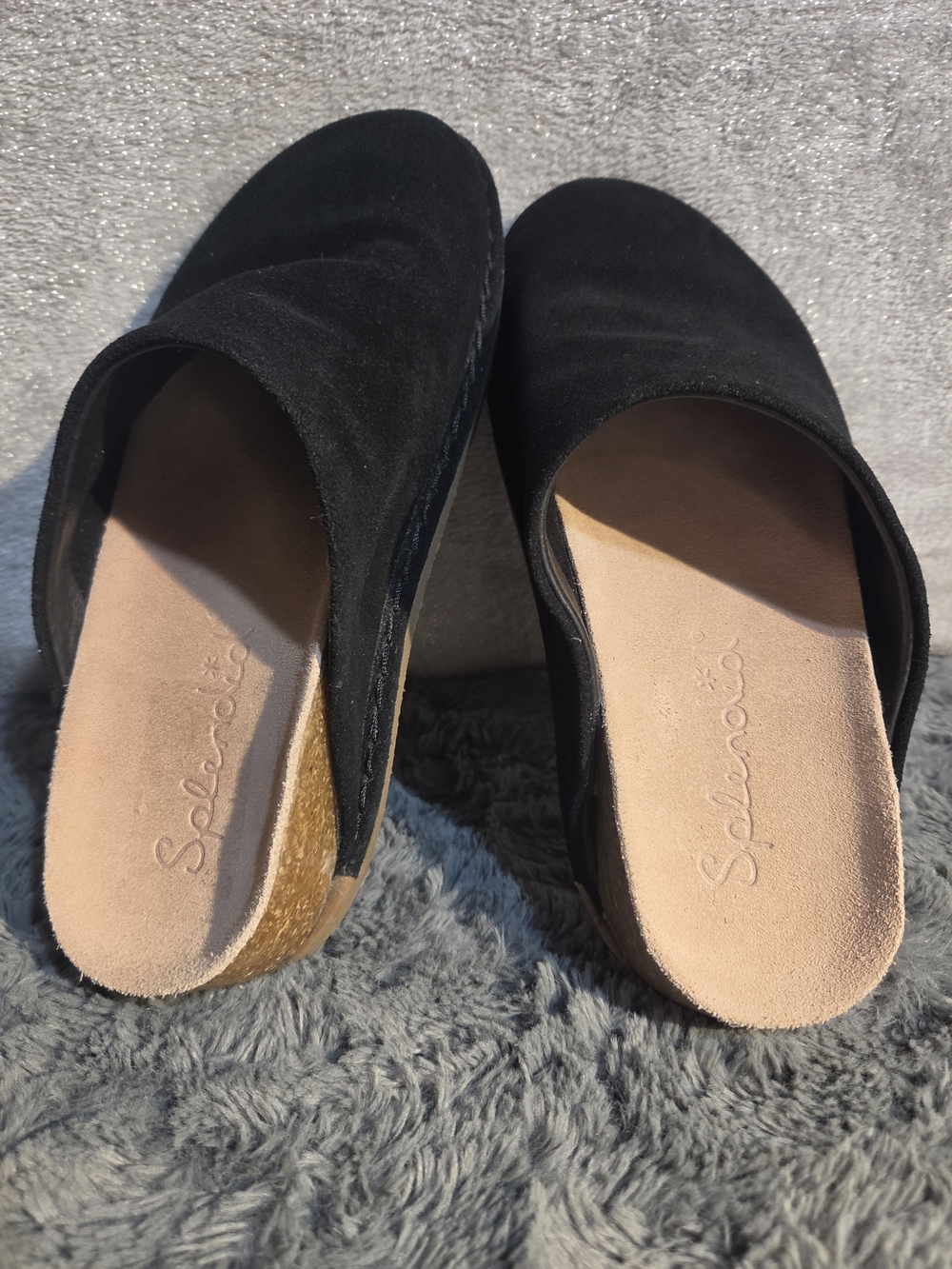 Splendid Black Suede Mule Clogs - Picture 4 of 6